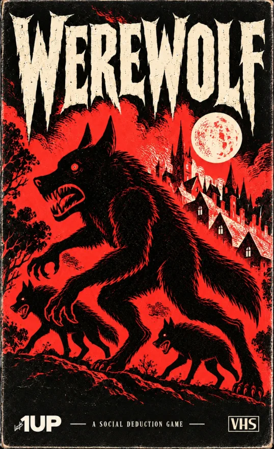 Werewolf: a boxed social deduction game from Lets1UP